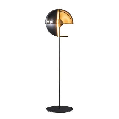 China Wholesale Modern Modern Glass Floor Stand Lighting Black Metal Led Decorative Living Room Bedroom Floor Floor Lamp for sale