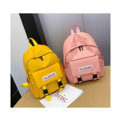 China One Shoulder/Two Shoulder Factory Made Pure Color Oxford Travel Student Bag Female Big Outdoor Backpack for sale