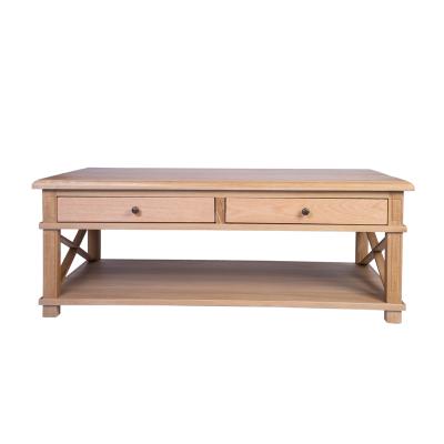 China High Quality Antique Oak Hampton Coffee Table Oak Convertible Wood Furniture Living Room Table for sale