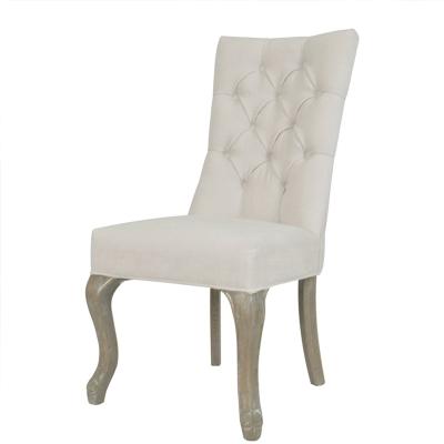 China Convertible Wholesale Hotel Upscale Restaurants Gray Fabric Dining Chair Velvet Dining Chair for sale