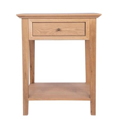 China Modern Convertible Bedroom Furniture Wooden Oak 1 Drawer Bedside Table for sale