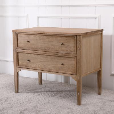 China New Design Furniture Solid Wood Wooden Nightstand With Drawers Retro Rustic Night Stand For Bedroom Bedside for sale