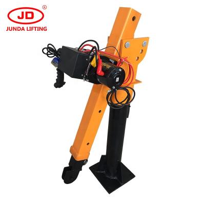 China TRUCK CRANE Mini Pick Up Truck Crane Folding Boom Lifting Truck Mounted Crane with DC12V DC24V Pump Station à venda