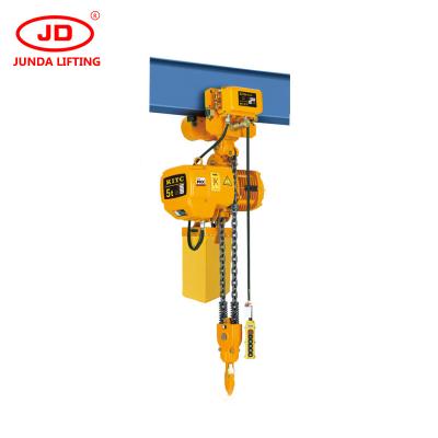 China Construction Material Shops 1 Ton HHBB 0.5ton Chain Hoist Speed ​​380v 220v Electric Single Chain Block Lifting Equipment for sale