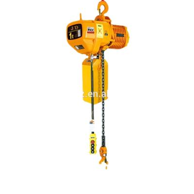 China Hotels 1 Ton Electric Chain Pulley Block Electric Chain Hoist With Hook for sale