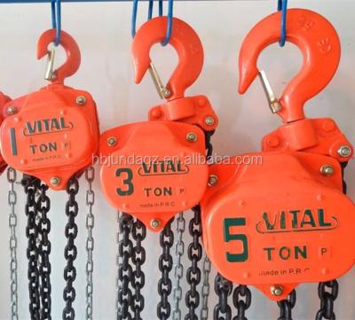 China 2017 New Contruction type 10 ton height HS-VT type big manual chain block /chain hoist for sale