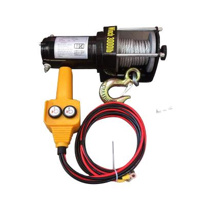 中国 Mini 24v 12v 2000lbs CRANES Electric Winch Cable Pulling Machine 販売のため