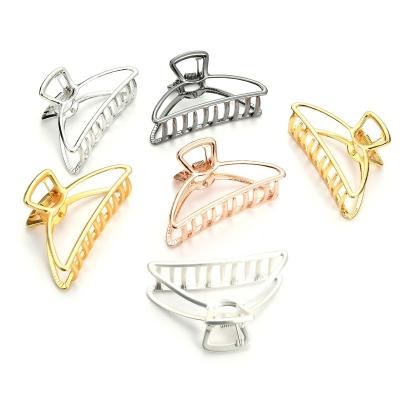 China Fashionable hot sale hair claws for women alloy metal grab clip hairpin hair accessories large size women for sale