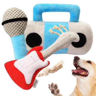 China Stored Dog Toys Squeaky Guitar Trained Durable Safe Dog Playing Toy Funny for sale