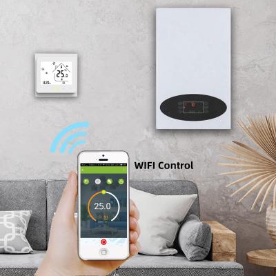 China VERTICAL wifi control underfloor heating combi frequency home boiler with electric water heater element system for sale