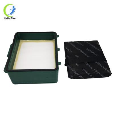 China Suitable High Efficiency Active Hepafilter Filter System Vorwerk Tiger 251 252 Factory Green PP Material HEPA Plastic Vacuum Cleaner Filter for sale