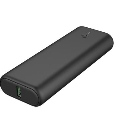 China New design promotion gift fast charging support portable 10000 mAh emergency power black power bank for sale