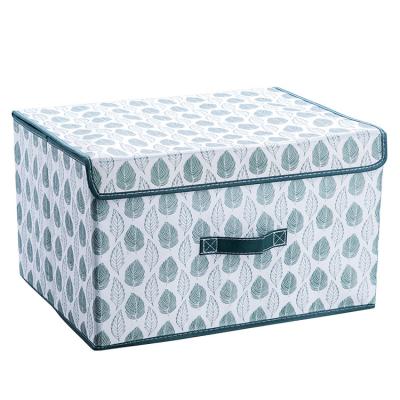 China OYUE Sustainable Home Recyclable Foldable Non Woven Fabric Large Storage Box for sale