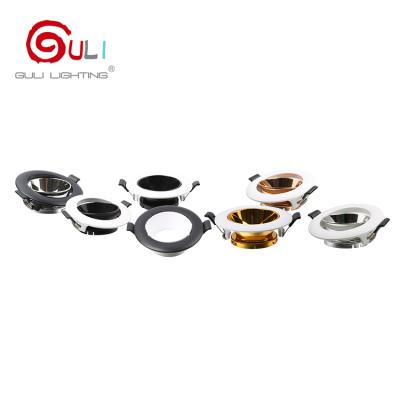 China Contemporary GU10 MR16 LED Downlight Aluminum Recessed Frame Down Lighting Fixture Mounting Fittings for sale