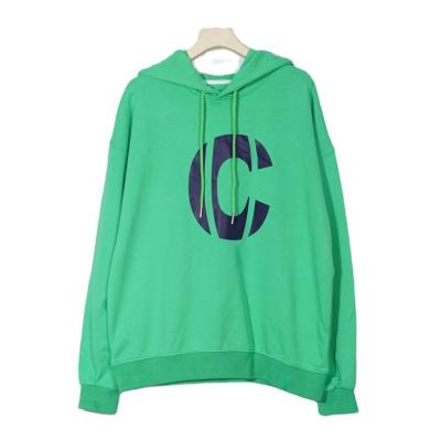 China Anti-wrinkle Custom logo Breathable fleece Pullover Hoody Letter C label hoodie unisex sweater for sale