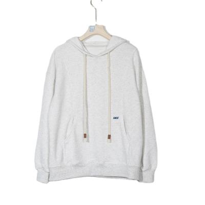 China Anti-wrinkle Embroidery letter technology Drawstring Hoodie Casual style hoodie  Plain hooded sweater for sale