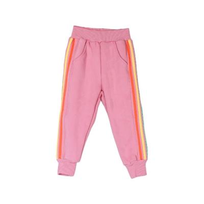 China Color Fade Proof Narrow Foot Jogger thick Sports Cotton Pant Color-Block Patchwork Thick Casual Casual Kids Sweatpants for sale