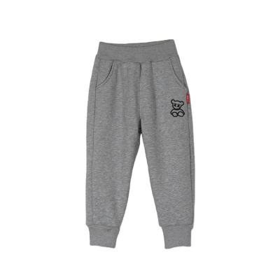 China Color Fade Proof Unisex style active sporting wear Cartoon embroidery process Bear Jogger Thick Sweatpants for sale