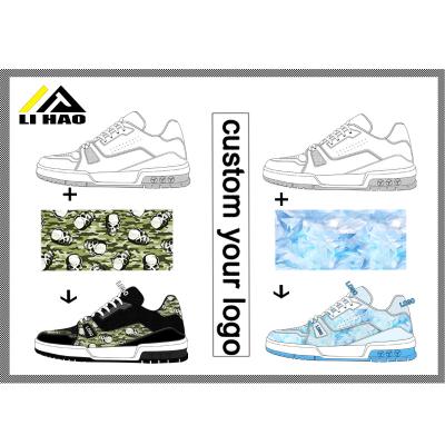 China Custom fashion trend brand sneakers running shoes LV1 style shoes men women sports walking casual basketball shoes for sale