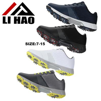 China Fashion \ Sapatos Comfortable \ Durable \ Breathable \ Lit Plus Size 15 Mens Leisure Golf Shoe FJ Logo Leather Fabric Ball Women Custom Insoles Nails Waterproof Golf Shoes For Men for sale