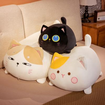 China Baby Accompany Toys Cat Big Hugging Plush Pillow Soft Plush Toy New Arrival 35cm Fat Cat Doll for sale