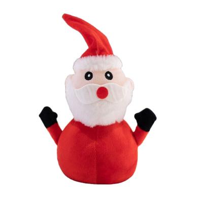 China Sing it & ALIJIA Christmas Santa Snowman Wholesale Luminous Reversible Santa Claus Plush Dolls Plush Toys Christmas Decor Cute Design Santa Doll for sale