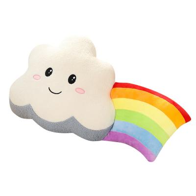 China Factory direct wholesale plush ALIJIA cloud rainbow Sofa Pillow Nap Pillow with cover for sale