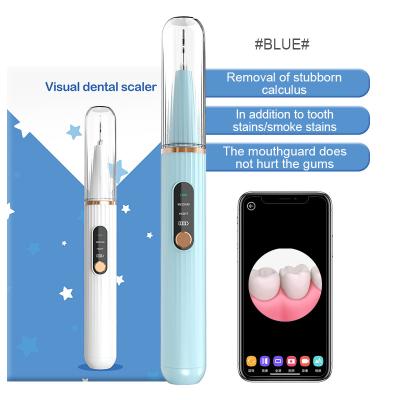 China Android/Apple Visual System DESUN Teeth Ultrasonic Tooth Cleaner Dental Tartar Remover Led Teeth Whitening With Camera for sale