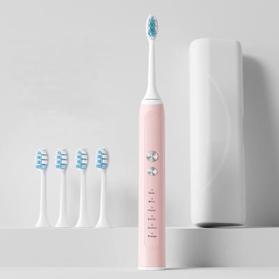 China Crescent Type Rechargeable Brush Head Oral Care Vibrate Smart Timer Sonic Electric Toothbrush for sale