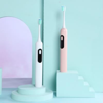 China Dupont stiffen adult oral care deep clean tooth whitening light induction base blue filling sonic electric toothbrush for sale