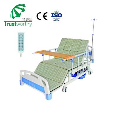 China Manual Easy Operate Electric Car Trustworthy Multifunctional Foldable Day Care Hospital D01-F Nursing Home Patient Bed For Elder for sale