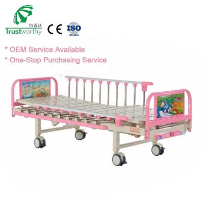 China Manual Easy Operate Teruiwo BC363H Medical Ward Bed In Hospital For Children / Lightweight Portable Pediatric Camas De Crank 2 Manual Hospital Bed for sale