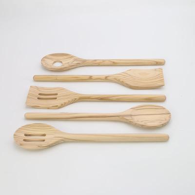 China Olive Wooden Kitchen Utensils Spoon Spatula Pocket Kitchen Utensil Set Customized By Nature Sustainable for sale