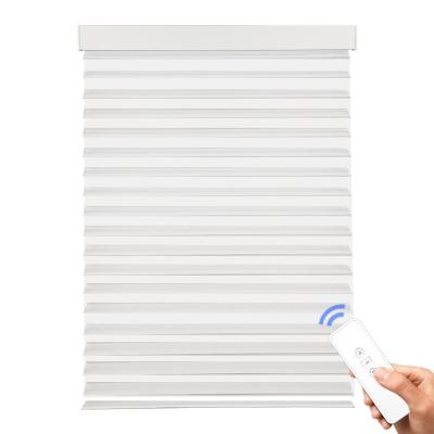 China Shangri-La Home Intelligent Traditional Light Control Electric Motorized Automatic Filtering Blinds for sale