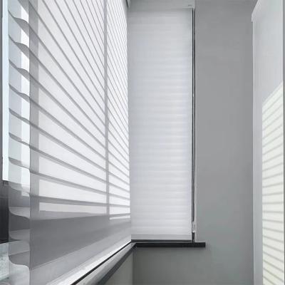 China Traditional Wholesale Triple Shade In China Office Hotel Manual Window Shade Shangri-La Triple Blinds for sale