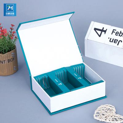 China Recyclable Hot Sales Custom Logo Magnetic Flip Paper Gift Box for sale