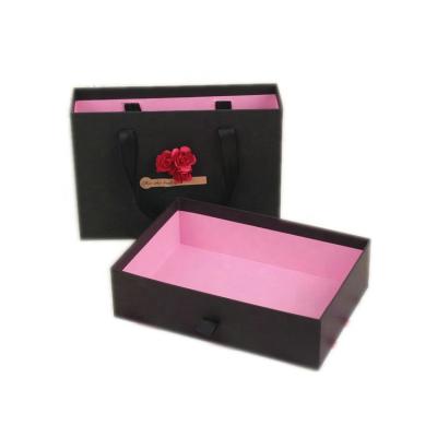 China Handmade Custom Luxury Sliding Handle Drawer Box for sale