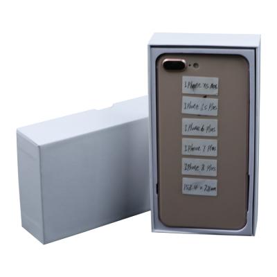 China Handmade Simple EVA Foam Insert White Paper Cell Phone Packaging Box With Foam Insert Product Mobile Phone Box for sale