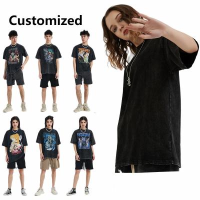 China Factory Outlet Screen Printing Anti-Wrinkle Screen Printing 100% Pure Premium Custom Oversized Diy Cotton Men T-Shirt With Your Design for sale