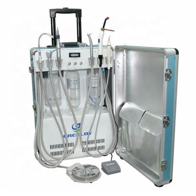 China Mobile portable metal dental unit with air compressor for sale