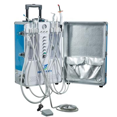 China Dental Regional Portable Dental Unit With Suction System Mobile Veterinary Dental Portable Unit for sale