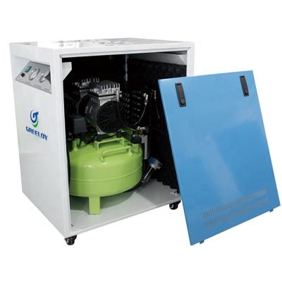 China OIL-LESS Lab Air Tools Use Cabinet Quiet Mobile Compressor with 24 Liter Reservoir for sale