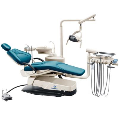 China German metal dental chair with silent compressor and suction for sale