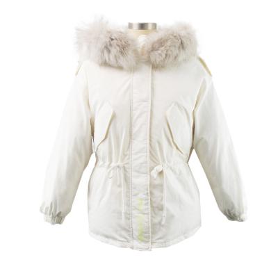 China Plus Size Ready To Ship Loose White Casual Plus Size Winter Women Down Coats Ladies Stripper Jackets for sale