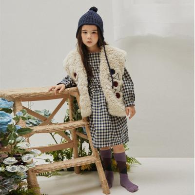 China Breathable Windproof Keep Warm Winter Wear Clothing Kids Vest Rabbit Fur Plush Sleeveless Jacket for sale