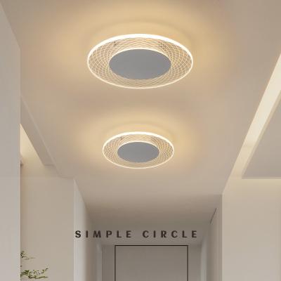 China Outdoor Mounted Ceiling Light Design 6W Remote Control Led Ceiling Light Around Ultra-thin Porch Ceiling Lamp for sale