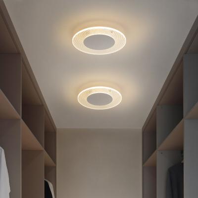 China Modern Aisle Light Outdoor Mounted Smart Acrylic Led Ceiling Light Round Ultrathin Ceiling Lamp for sale