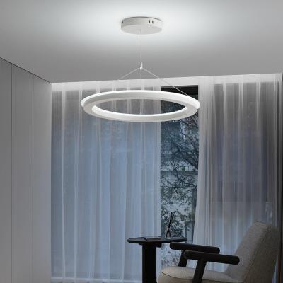 China Contemporary Dining Room 28W 36W 48W Dining Room Decorative Pendant Light Aluminum Chandelier for sale