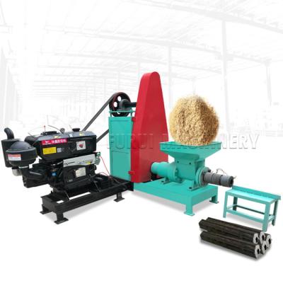 China screw press/sawdust/charcoal briquette press machine wood briquetting machine making machine from india for sale