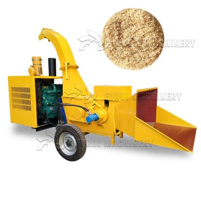 China Cutting scrap forestry wood log forestry machinery wood chipper machine/mobile wood chipper for sale for sale